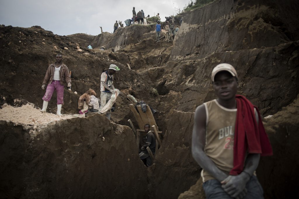 Mine de cassitérite de Rubaya, Masisi, Nord-Kivu.